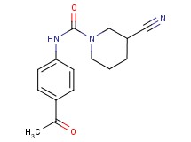 N-(4-acetylphenyl)-3-cyanopiperidine-1-carboxamide