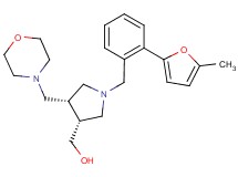 [(3R*,4S*)-1-[2-(5-methyl-2-furyl)benzyl]-4-(morpholin-4-ylmethyl)pyrrolidin-3-yl]methanol