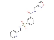 N-(isoxazol-3-ylmethyl)-3-{[(pyridin-2-ylmethyl)amino]sulfonyl}benzamide
