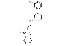 2-{3-[3-(3-methylphenyl)-1-piperidinyl]-3-oxopropyl}-1-isoindolinone