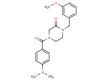 4-[4-(dimethylamino)benzoyl]-1-(3-methoxybenzyl)-2-piperazinone