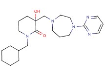 1-(cyclohexylmethyl)-3-hydroxy-3-[(4-pyrimidin-2-yl-1,4-diazepan-1-yl)methyl]piperidin-2-one