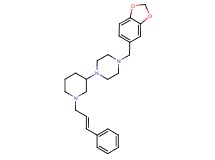 1-(1,3-benzodioxol-5-ylmethyl)-4-{1-[(2E)-3-phenyl-2-propen-1-yl]-3-piperidinyl}piperazine
