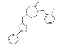 4-(2-fluorobenzyl)-1-[(2-phenyl-1,3-thiazol-5-yl)methyl]-1,4-diazepan-5-one