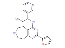 2-(2-furyl)-N-[1-(3-pyridinyl)propyl]-6,7,8,9-tetrahydro-5H-pyrimido[4,5-d]azepin-4-amine dihydrochloride