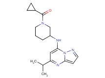 N-[1-(cyclopropylcarbonyl)-3-piperidinyl]-5-isopropylpyrazolo[1,5-a]pyrimidin-7-amine