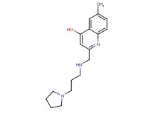 6-methyl-2-{[(3-pyrrolidin-1-ylpropyl)amino]methyl}quinolin-4-ol