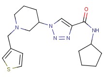 N-cyclopentyl-1-[1-(3-thienylmethyl)-3-piperidinyl]-1H-1,2,3-triazole-4-carboxamide