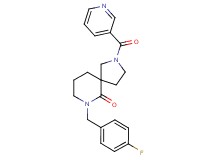 7-(4-fluorobenzyl)-2-(3-pyridinylcarbonyl)-2,7-diazaspiro[4.5]decan-6-one