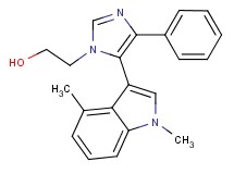 2-[5-(1,4-dimethyl-1H-indol-3-yl)-4-phenyl-1H-imidazol-1-yl]ethanol