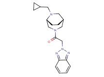 2-{2-[(1R*,5R*)-6-(cyclopropylmethyl)-3,6-diazabicyclo[3.2.2]non-3-yl]-2-oxoethyl}-2H-1,2,3-benzotriazole