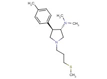 (3S*,4R*)-N,N-dimethyl-4-(4-methylphenyl)-1-[3-(methylthio)propyl]pyrrolidin-3-amine