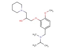 1-(5-{[isopropyl(methyl)amino]methyl}-2-methoxyphenoxy)-3-(1-piperidinyl)-2-propanol