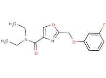 N,N-diethyl-2-[(3-fluorophenoxy)methyl]-1,3-oxazole-4-carboxamide