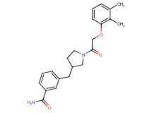 3-({1-[(2,3-dimethylphenoxy)acetyl]pyrrolidin-3-yl}methyl)benzamide