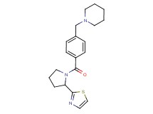 1-(4-{[2-(1,3-thiazol-2-yl)-1-pyrrolidinyl]carbonyl}benzyl)piperidine