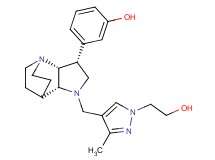 3-((3R*,3aR*,7aR*)-1-{[1-(2-hydroxyethyl)-3-methyl-1H-pyrazol-4-yl]methyl}octahydro-4,7-ethanopyrrolo[3,2-b]pyridin-3-yl)phenol