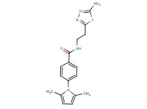 N-[2-(5-amino-1,3,4-thiadiazol-2-yl)ethyl]-4-(2,5-dimethyl-1H-pyrrol-1-yl)benzamide