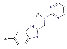 N-methyl-N-[(6-methyl-1H-benzimidazol-2-yl)methyl]pyrimidin-2-amine