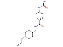 4-(acetylamino)-N-[(1-propylpiperidin-4-yl)methyl]benzamide