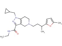1-(cyclopropylmethyl)-N-ethyl-5-[3-(5-methyl-2-furyl)butyl]-4,5,6,7-tetrahydro-1H-pyrazolo[4,3-c]pyridine-3-carboxamide