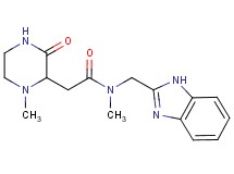 N-(1H-benzimidazol-2-ylmethyl)-N-methyl-2-(1-methyl-3-oxo-2-piperazinyl)acetamide