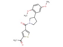 1-(4-{[3-(2,5-dimethoxyphenyl)-1-pyrrolidinyl]carbonyl}-2-thienyl)ethanone