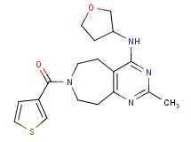 2-methyl-N-(tetrahydrofuran-3-yl)-7-(3-thienylcarbonyl)-6,7,8,9-tetrahydro-5H-pyrimido[4,5-d]azepin-4-amine
