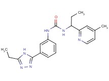 N-[3-(5-ethyl-4H-1,2,4-triazol-3-yl)phenyl]-N'-[1-(4-methylpyridin-2-yl)propyl]urea