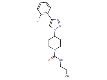 4-[4-(2-chlorophenyl)-1H-1,2,3-triazol-1-yl]-N-propyl-1-piperidinecarboxamide