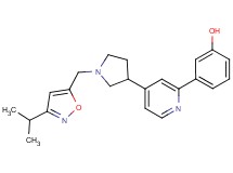 3-(4-{1-[(3-isopropylisoxazol-5-yl)methyl]pyrrolidin-3-yl}pyridin-2-yl)phenol