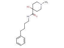 4-hydroxy-1-methyl-N-(4-phenylbutyl)piperidine-4-carboxamide