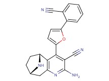 (5R*,8S*)-2-amino-4-[5-(2-cyanophenyl)-2-furyl]-6,7,8,9-tetrahydro-5H-5,8-epiminocyclohepta[b]pyridine-3-carbonitrile
