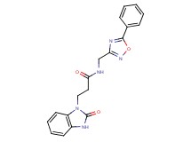 3-(2-oxo-2,3-dihydro-1H-benzimidazol-1-yl)-N-[(5-phenyl-1,2,4-oxadiazol-3-yl)methyl]propanamide