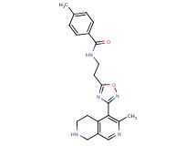 4-methyl-N-{2-[3-(3-methyl-5,6,7,8-tetrahydro-2,7-naphthyridin-4-yl)-1,2,4-oxadiazol-5-yl]ethyl}benzamide hydrochloride