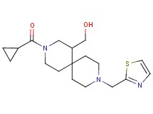[3-(cyclopropylcarbonyl)-9-(1,3-thiazol-2-ylmethyl)-3,9-diazaspiro[5.5]undec-1-yl]methanol