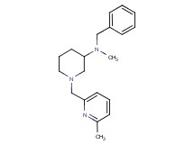 N-benzyl-N-methyl-1-[(6-methyl-2-pyridinyl)methyl]-3-piperidinamine
