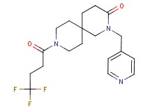 2-(pyridin-4-ylmethyl)-9-(4,4,4-trifluorobutanoyl)-2,9-diazaspiro[5.5]undecan-3-one