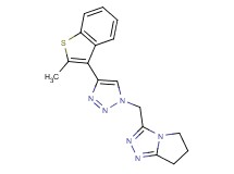 3-{[4-(2-methyl-1-benzothien-3-yl)-1H-1,2,3-triazol-1-yl]methyl}-6,7-dihydro-5H-pyrrolo[2,1-c][1,2,4]triazole