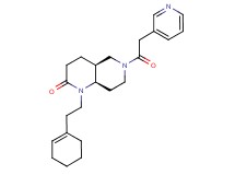 (4aS*,8aR*)-1-(2-cyclohex-1-en-1-ylethyl)-6-(pyridin-3-ylacetyl)octahydro-1,6-naphthyridin-2(1H)-one