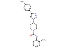 N-(2-methylphenyl)-4-[4-(4-methylphenyl)-1H-1,2,3-triazol-1-yl]piperidine-1-carboxamide