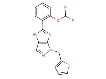 5-[2-(difluoromethoxy)phenyl]-1-(2-thienylmethyl)-1,4-dihydroimidazo[4,5-c]pyrazole