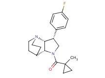 (3R*,3aR*,7aR*)-3-(4-fluorophenyl)-1-[(1-methylcyclopropyl)carbonyl]octahydro-4,7-ethanopyrrolo[3,2-b]pyridine