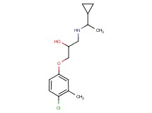 1-(4-chloro-3-methylphenoxy)-3-[(1-cyclopropylethyl)amino]-2-propanol trifluoroacetate (salt)