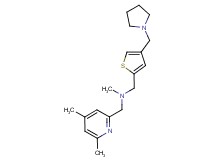 1-(4,6-dimethylpyridin-2-yl)-N-methyl-N-{[4-(pyrrolidin-1-ylmethyl)-2-thienyl]methyl}methanamine