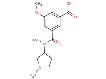 3-methoxy-5-{[methyl(1-methylpyrrolidin-3-yl)amino]carbonyl}benzoic acid