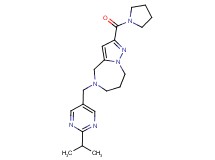 5-[(2-isopropylpyrimidin-5-yl)methyl]-2-(pyrrolidin-1-ylcarbonyl)-5,6,7,8-tetrahydro-4H-pyrazolo[1,5-a][1,4]diazepine