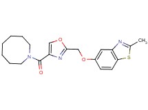 5-{[4-(1-azocanylcarbonyl)-1,3-oxazol-2-yl]methoxy}-2-methyl-1,3-benzothiazole