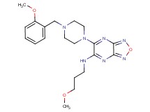 6-[4-(2-methoxybenzyl)-1-piperazinyl]-N-(3-methoxypropyl)[1,2,5]oxadiazolo[3,4-b]pyrazin-5-amine