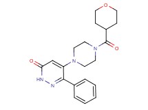 6-phenyl-5-[4-(tetrahydro-2H-pyran-4-ylcarbonyl)piperazin-1-yl]pyridazin-3(2H)-one
